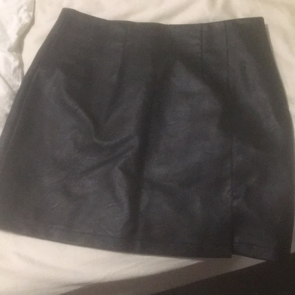 Top shop leather skirt